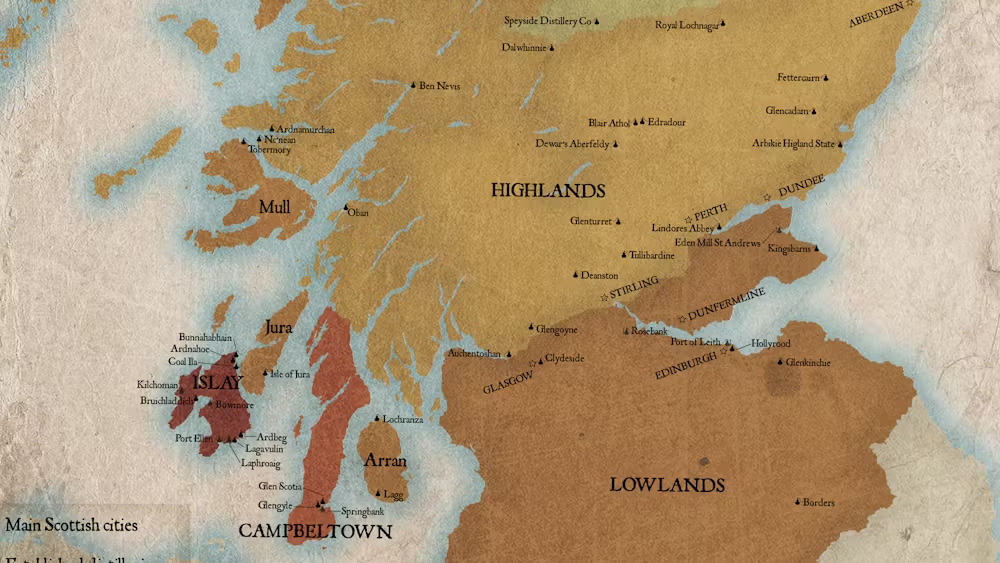 Scotch Whisky Distillery Map: Discover the Hidden Gems and Legendary Distilleries of Scotland’s Whisky Trail